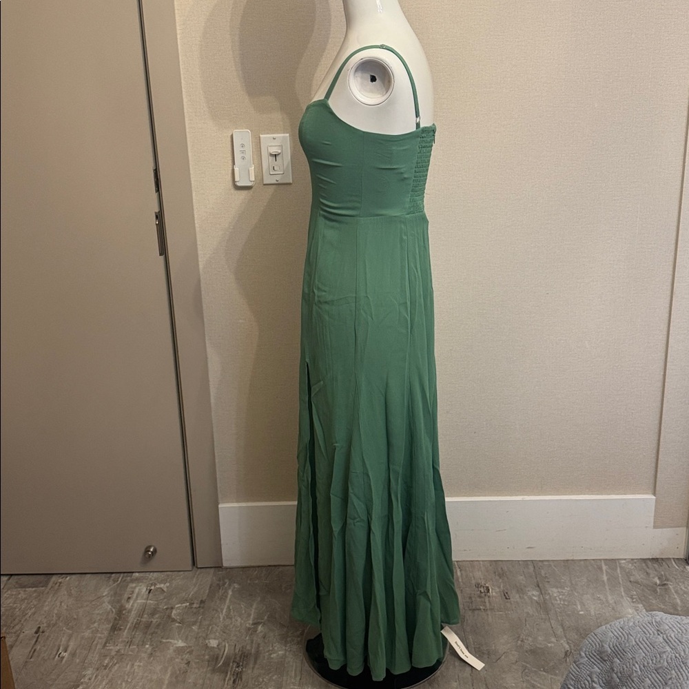 Reformation Eridania Dress Green - Size 2 - Picture 5 of 6